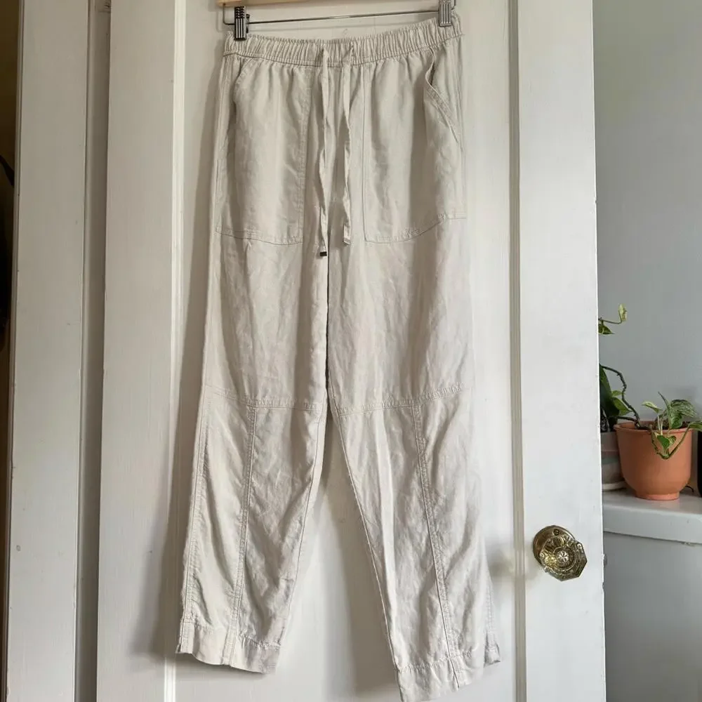 Zara Balloon Leg Linen Trousers